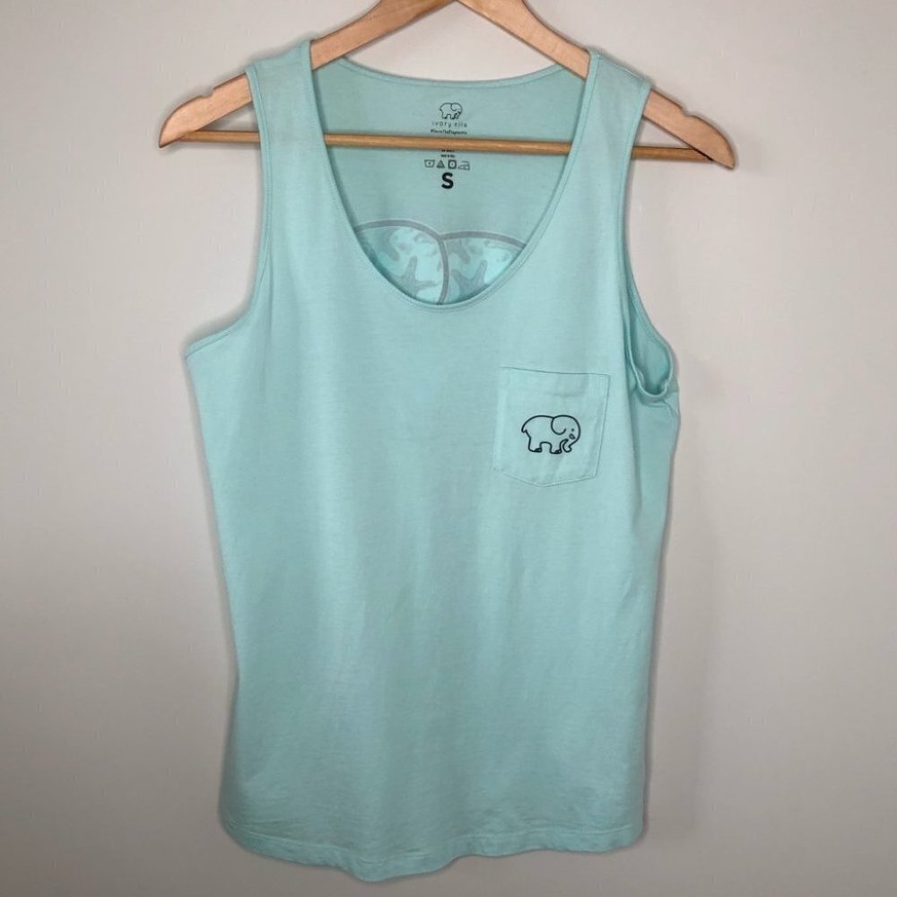 IVORY Ella Light Blue Starfish Pattern Tank Size Small